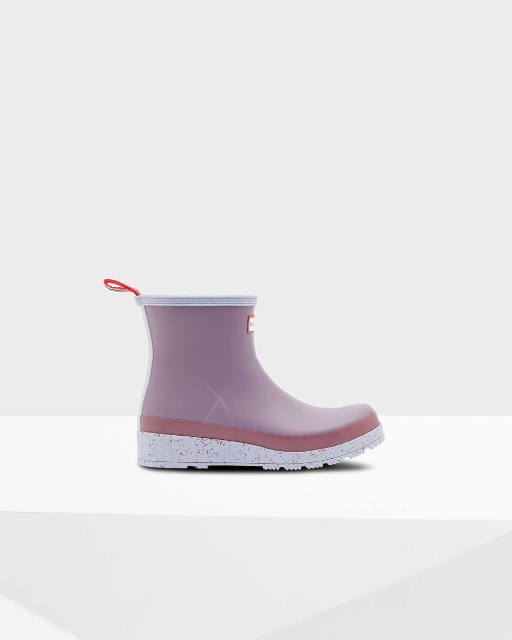 Hunter Original Play Short Speckle Mid-Calf Women's Rain Boots NZ-07183Q Purple